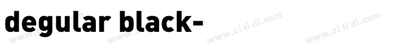 degular black字体转换